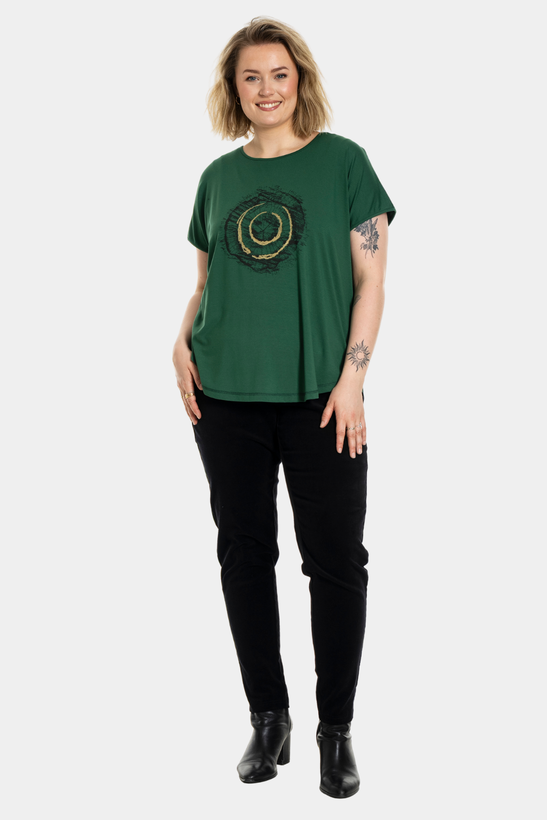 GOZZIP Gitte t-shirt with print Dahlia main image 0