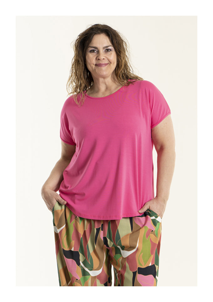 Gitte t-shirt fra Gozzip i pink (7206562594905)