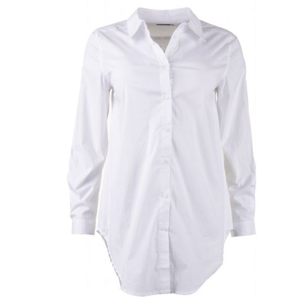 Klassisk hvid skjorte med stræk (1715407585331)