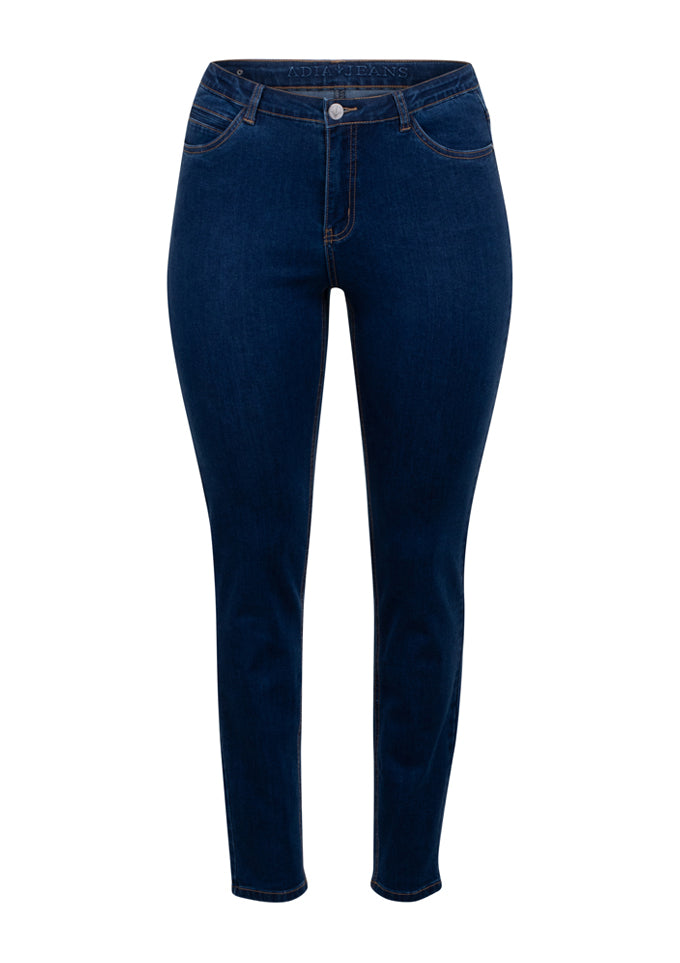 Mørkeblå Milan jeans fra Adia med benlængde 76 cm (7185549164633)