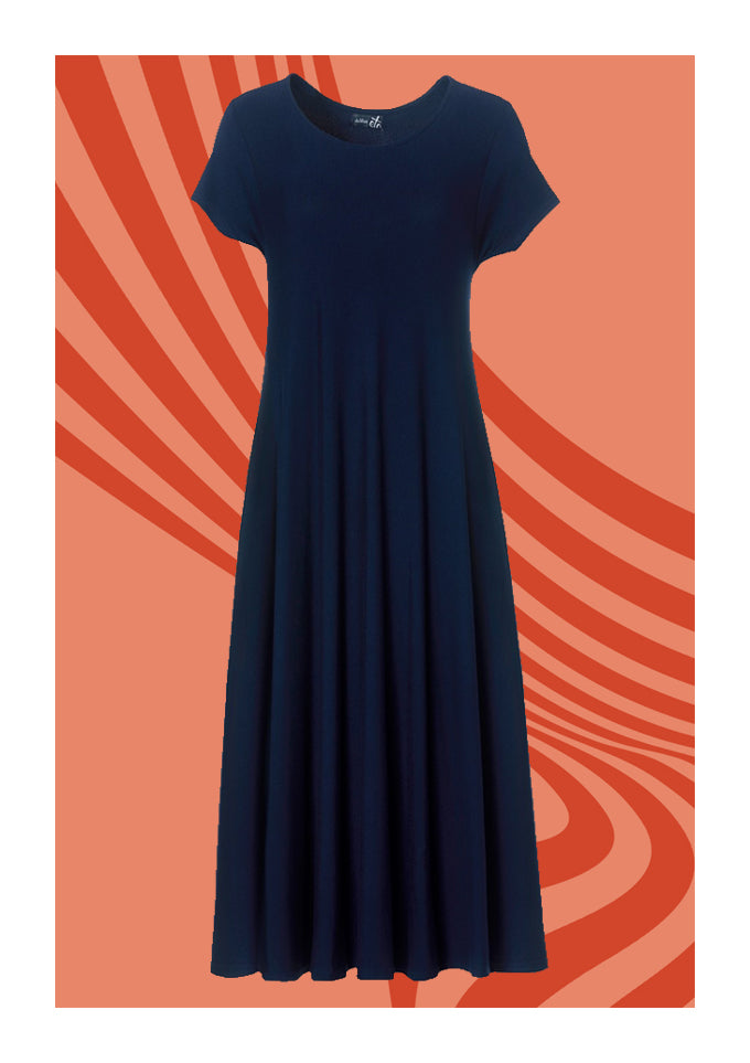 Bluebell kjole fra duMilde i navy (7165072146521)