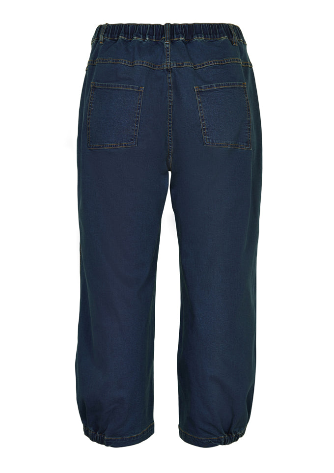 Baggy denim jeans fra Gozzip i mørkeblå (6596588601433)
