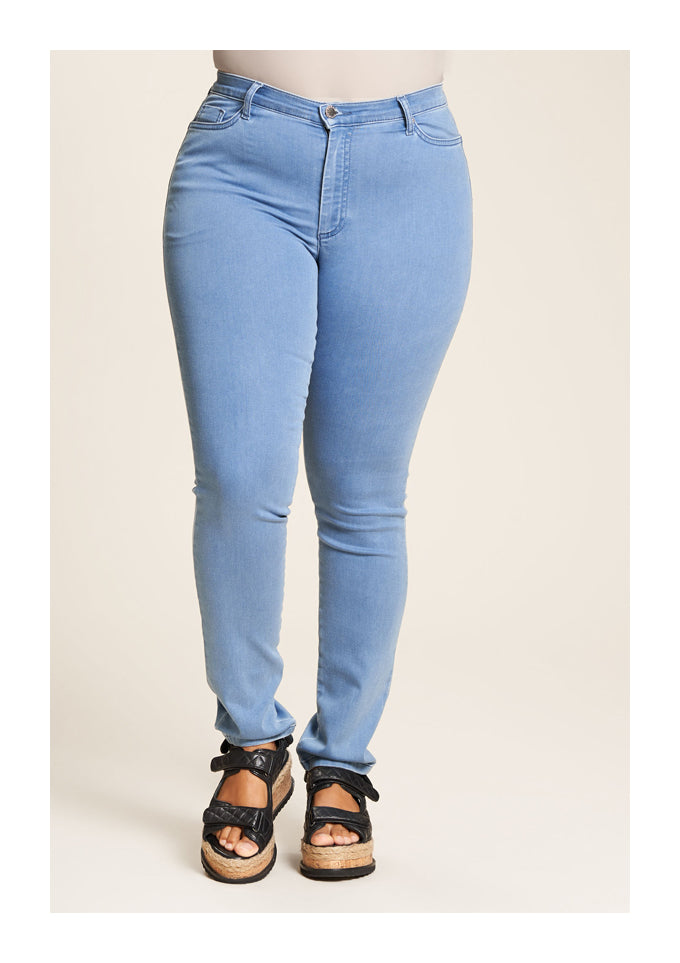 Lyseblå Ashley jeans fra Studio med stram pasform (6984222212185)